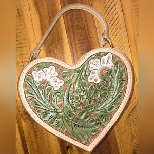 Leather Mini Heart Purse